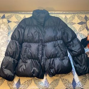 Black, down filled, Gap Tall ladies winter jacket